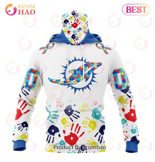 Best NFL Miami Dolphins Autism Awareness Collection 3D Hoodie