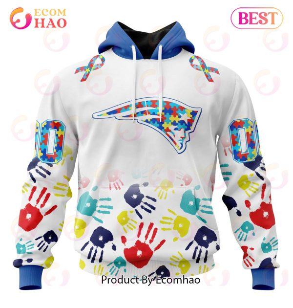 Best NFL New England Patriots Autism Awareness Collection 3D Hoodie