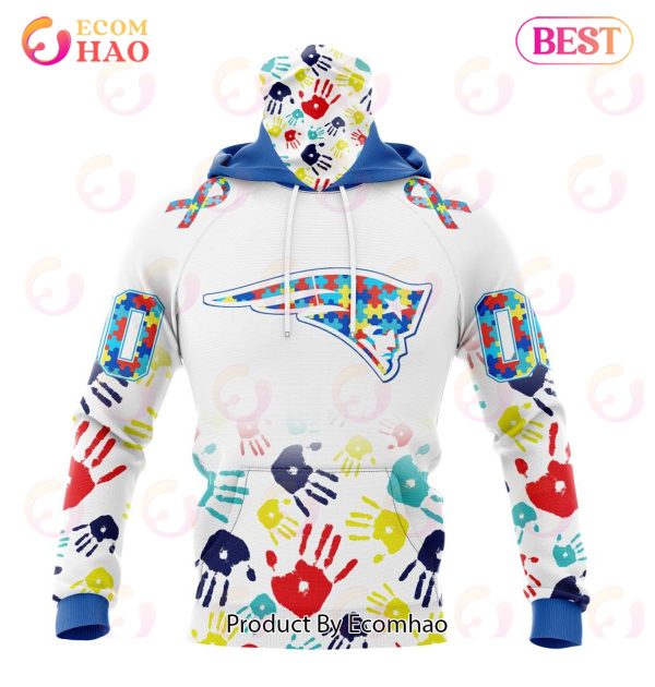 Best NFL New England Patriots Autism Awareness Collection 3D Hoodie