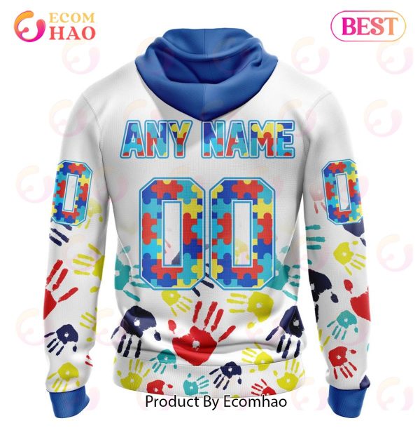 Best NFL New York Giants Autism Awareness Collection 3D Hoodie