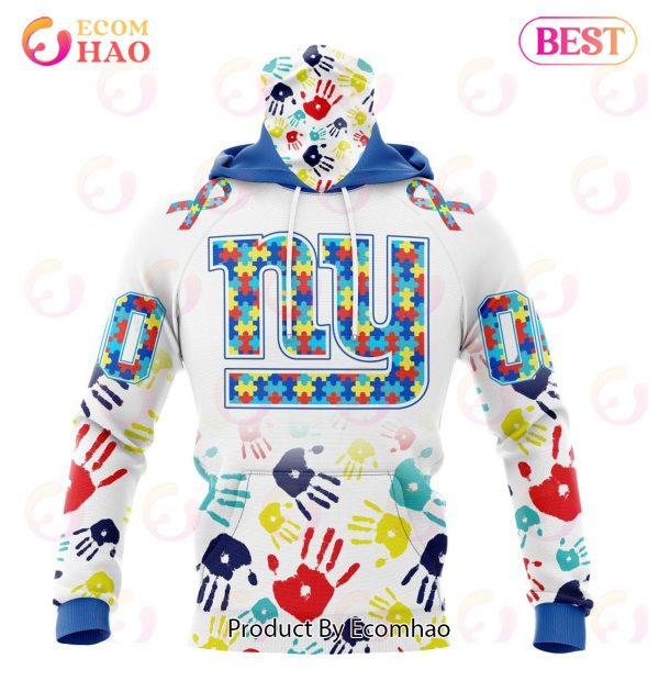 Best NFL New York Giants Autism Awareness Collection 3D Hoodie