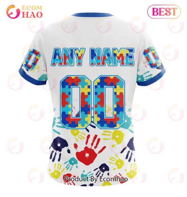 Best NFL New York Giants Autism Awareness Collection 3D Hoodie