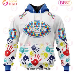 Best NFL New York Jets Autism Awareness Collection 3D Hoodie