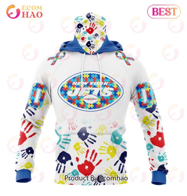 Best NFL New York Jets Autism Awareness Collection 3D Hoodie