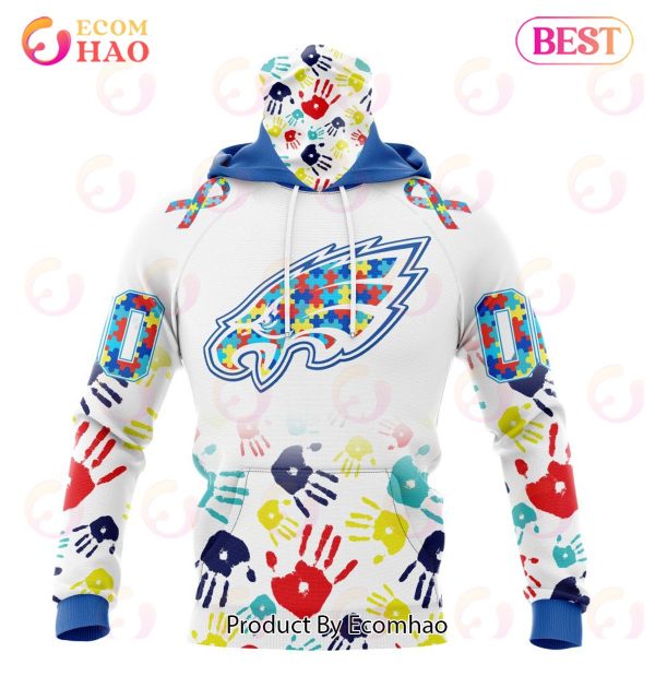 Best NFL Philadelphia Eagles Autism Awareness Collection 3D Hoodie