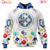 Best NFL Philadelphia Eagles Autism Awareness Collection 3D Hoodie