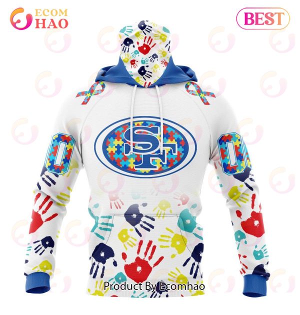 Best NFL San Francisco 49ers Autism Awareness Collection 3D Hoodie