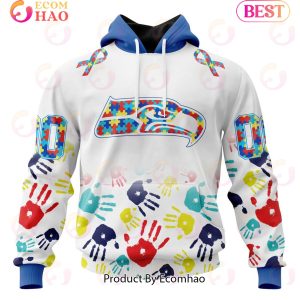 Best NFL Seattle Seahawks Autism Awareness Collection 3D Hoodie