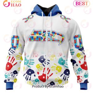 Best NFL Seattle Seahawks Autism Awareness Collection 3D Hoodie