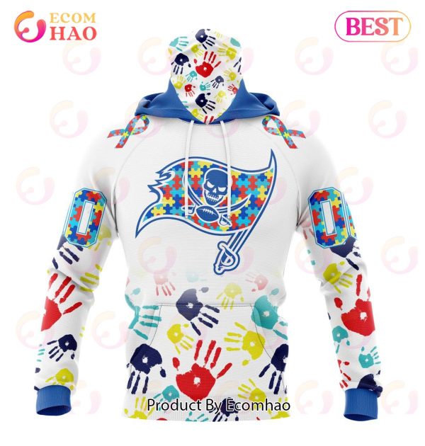 Best NFL Tampa Bay Buccaneers Autism Awareness Collection 3D Hoodie