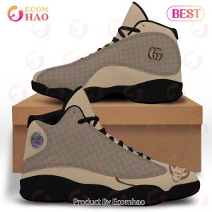 Gucci Air Jordan 13 Black Brown GC Shoes, Sneakers