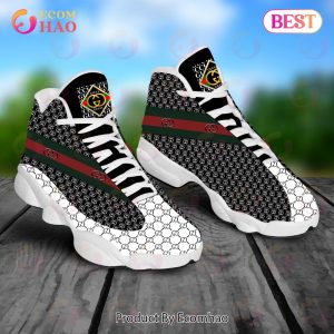 Gucci Air Jordan 13 White Mix Black GC Shoes, Sneakers