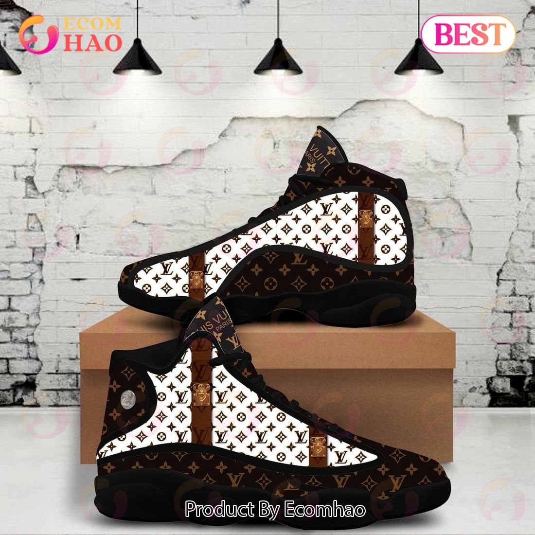 Louis Vuitton Black White Air Jordan 11 Shoes Hot 2022 LV Sneakers Gifts  Unisex