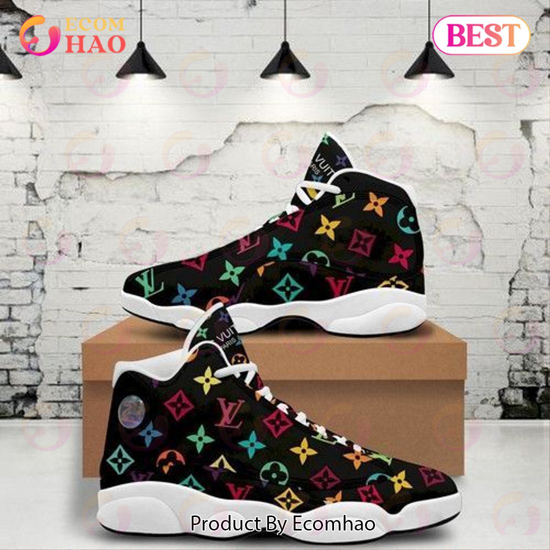 Louis Vuitton Air Jordan 13 Full Color LV Shoes, Sneakers Luxury Items