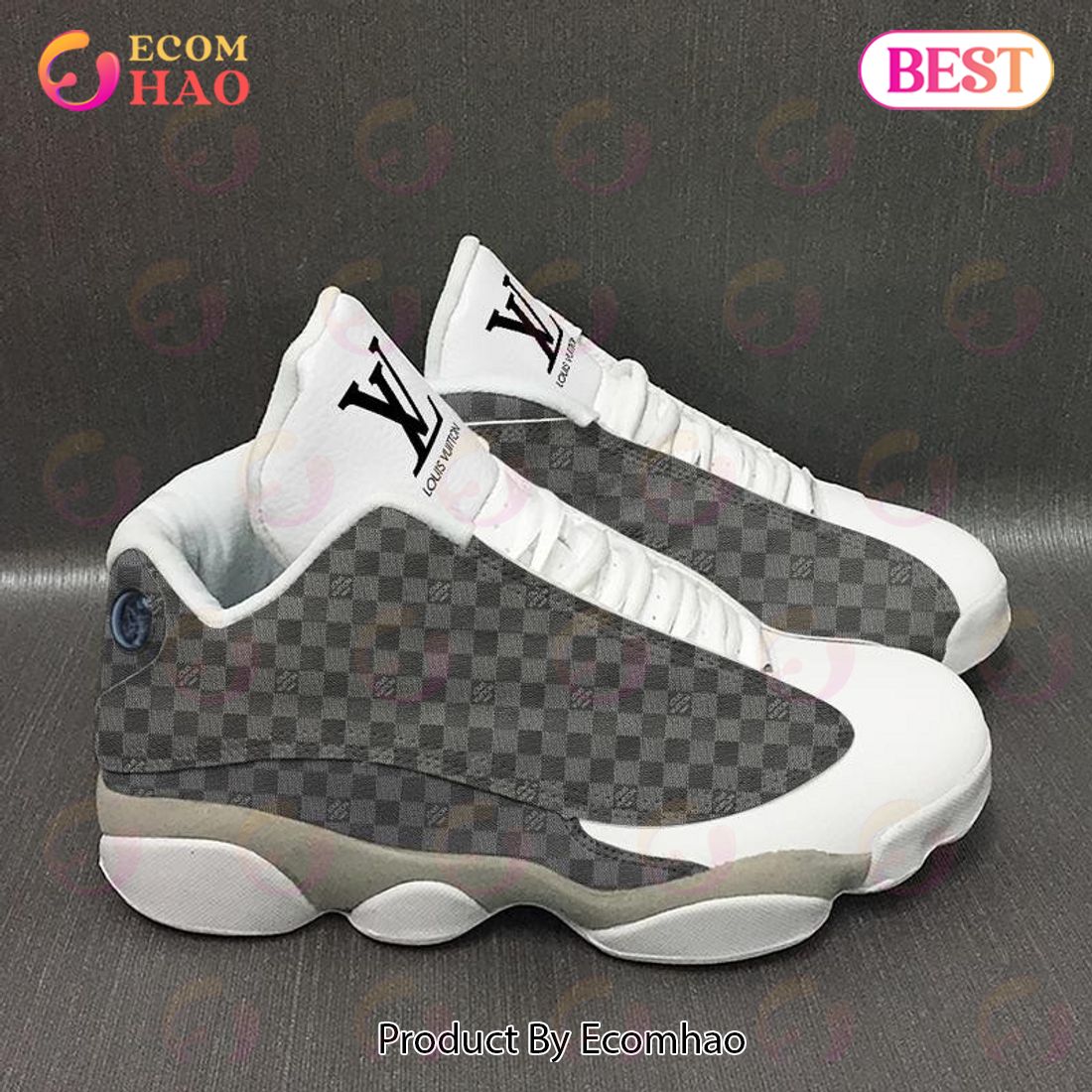 Louis Vuitton Air Jordan 13 Supreme Black Red LV Shoes, Sneakers - Ecomhao  Store