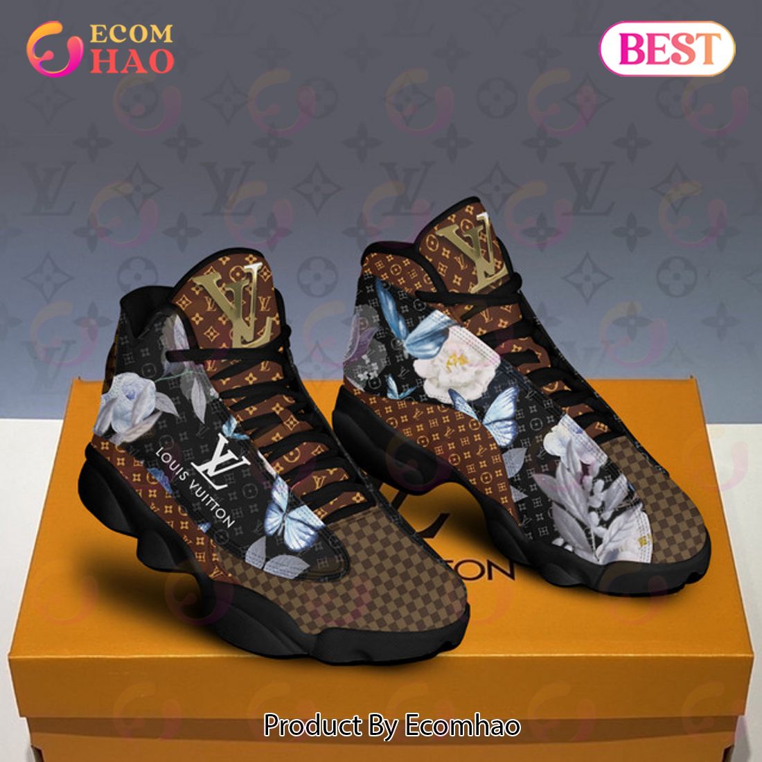 Louis Vuitton Air Jordan 13 Printing Pattern LV Shoes, Sneakers Luxury Items