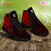 Louis Vuitton Air Jordan 13 Red And Black LV Shoes, Sneakers