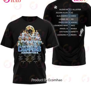 Argentina Champions T-Shirt Gift For Fans