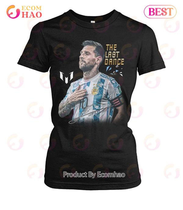Lionel Messi Graphic T-Shirt M10 GOAT Argentina Jersey Shirt - Ink In Action