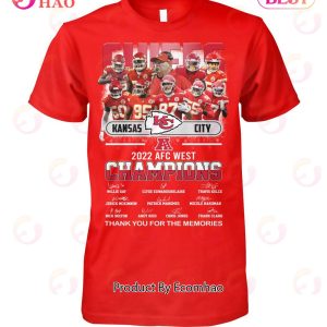 Kansas City Chiefs 2022 AFC West Champions Thank You For The Memories T-Shirt
