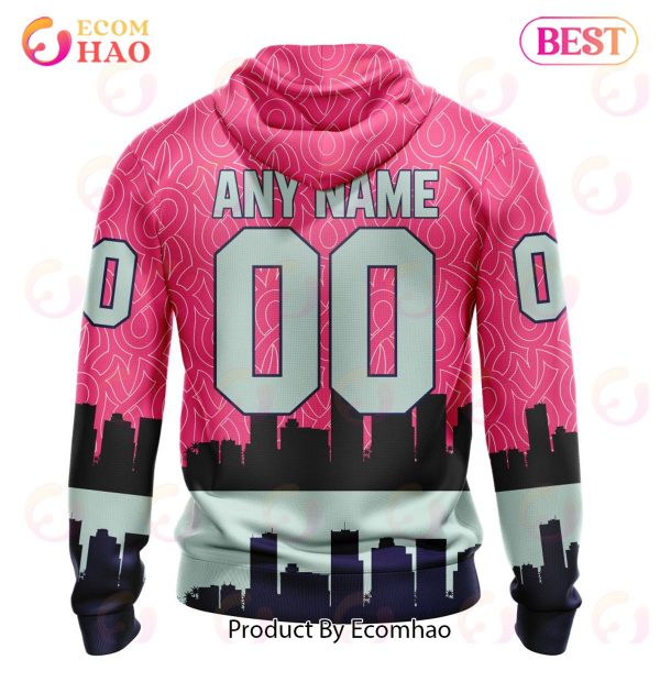 NHL Arizona Coyotes Specialized Unisex Kits Hockey Fights Against Cancer 3D Hoodie