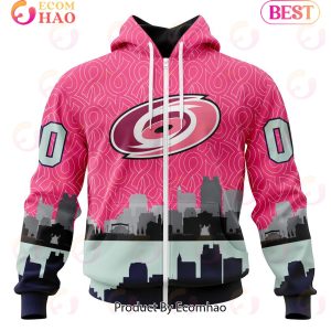 NHL Carolina Hurricanes Specialized Unisex Kits Hockey Fights Against Cancer 3D Hoodie
