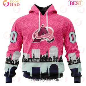 NHL Colorado Avalanche Specialized Unisex Kits Hockey Fights Against Cancer 3D Hoodie