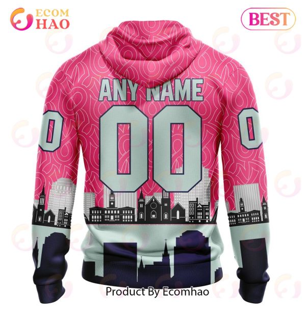NHL Colorado Avalanche Specialized Unisex Kits Hockey Fights Against Cancer 3D Hoodie