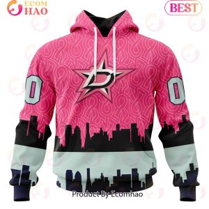 NHL Dallas Stars Specialized Unisex Kits Hockey Fights Against Cancer 3D Hoodie