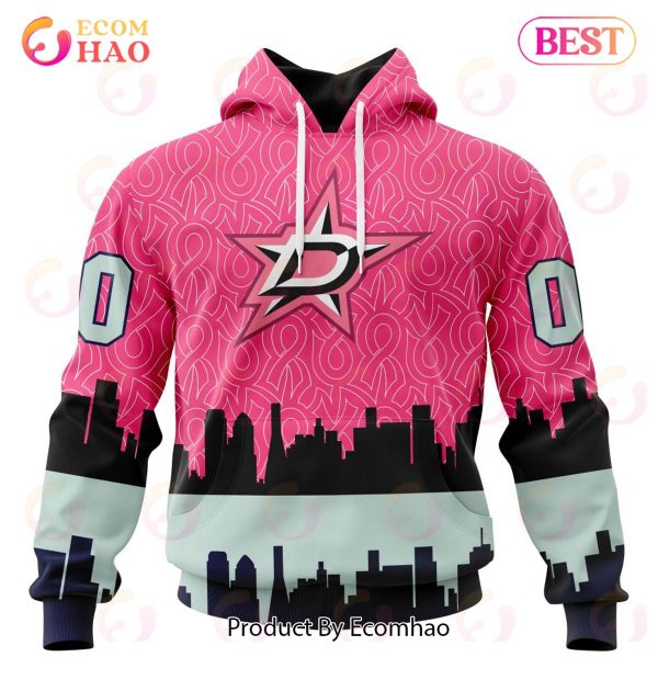 NHL Dallas Stars Specialized Unisex Kits Hockey Fights Against Cancer 3D Hoodie