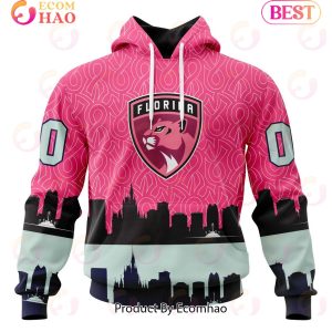 NHL Florida Panthers Specialized Unisex Kits Hockey Fights Against Cancer 3D Hoodie