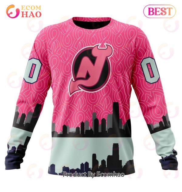 Custom Florida Panthers Hockey Jersey Name and Number Purple Pink Fights Cancer Practice