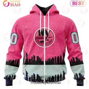 NHL New York Islanders Specialized Unisex Kits Hockey Fights Against Cancer 3D Hoodie