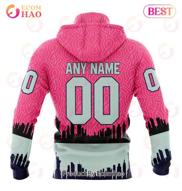 NHL New York Islanders Specialized Unisex Kits Hockey Fights Against Cancer 3D Hoodie