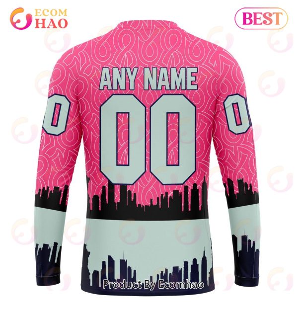 NHL New York Islanders Specialized Unisex Kits Hockey Fights Against Cancer 3D Hoodie