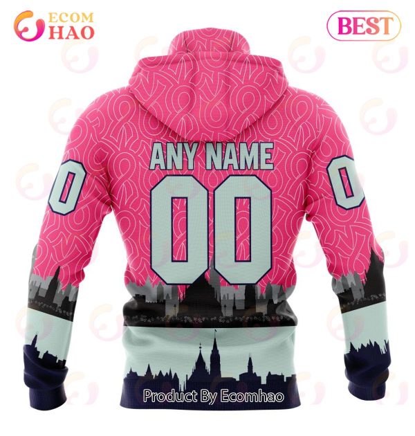 NHL Ottawa Senators Specialized Unisex Kits Hockey Fights Against Cancer 3D Hoodie