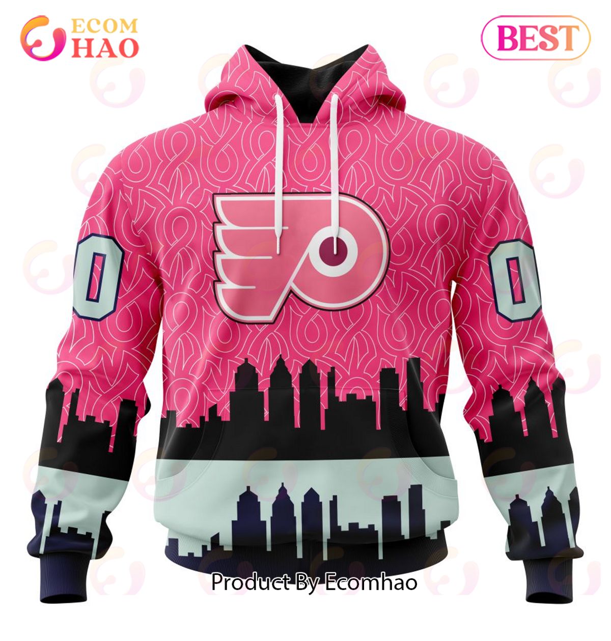 NHL Philadelphia Flyers Specialized Unisex Kits Hockey Fights Against Cancer 3D Hoodie
