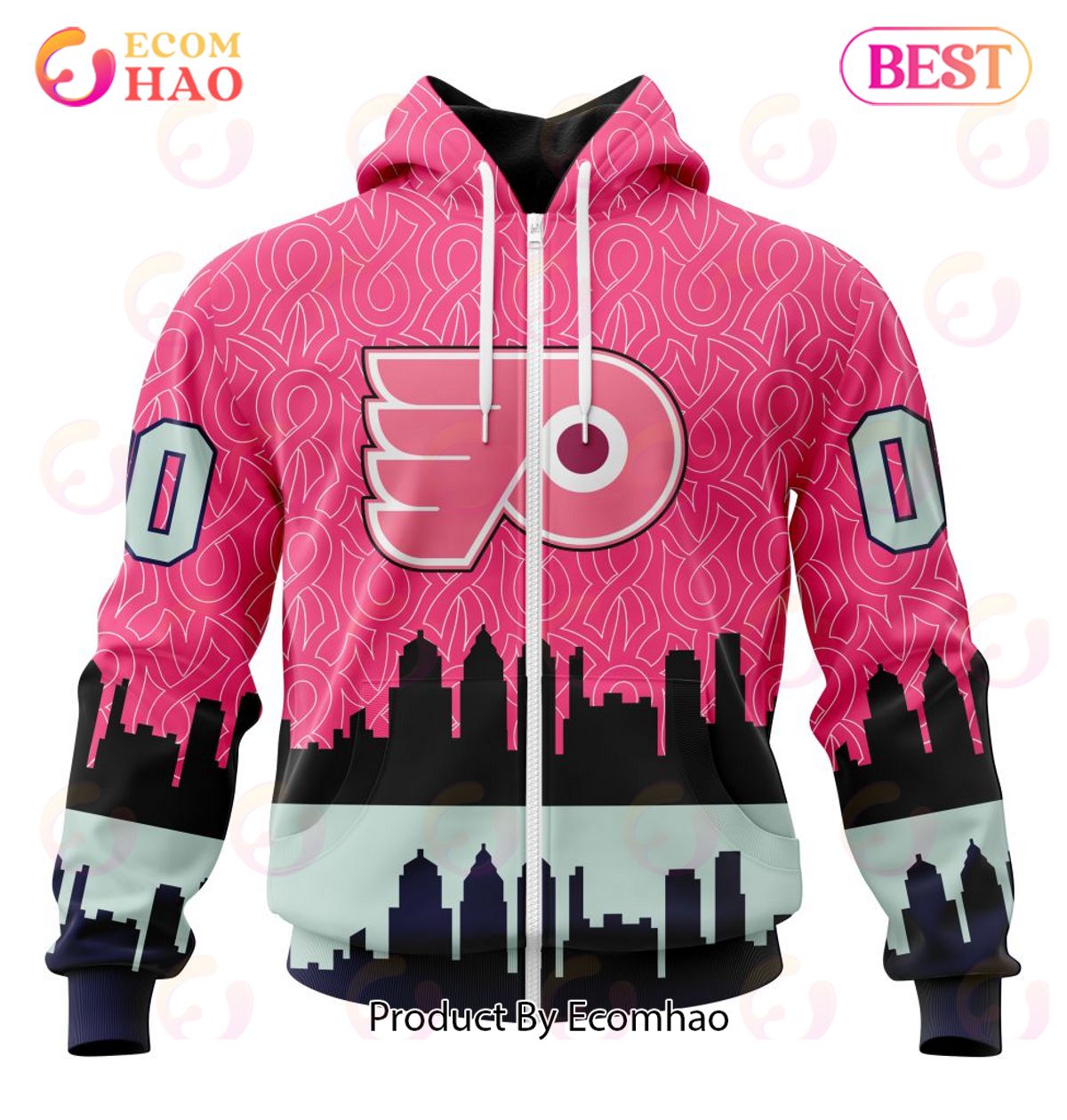 NHL Philadelphia Flyers Specialized Unisex Kits Hockey Fights Against Cancer 3D Hoodie