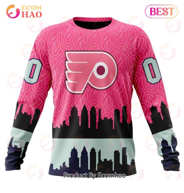 NHL Philadelphia Flyers Specialized Unisex Kits Hockey Fights Against Cancer 3D Hoodie