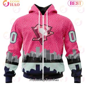 NHL Pittsburgh Penguins Specialized Unisex Kits Hockey Fights Against Cancer 3D Hoodie