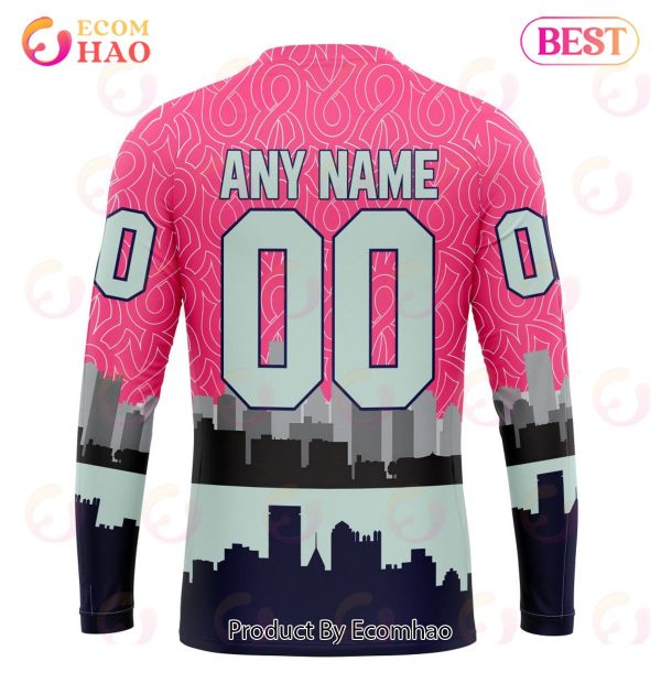 NHL Pittsburgh Penguins Specialized Unisex Kits Hockey Fights Against Cancer 3D Hoodie