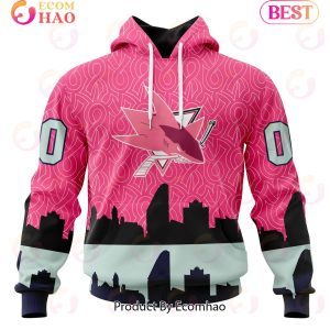 NHL San Jose Sharks Specialized Unisex Kits Hockey Fights Against Cancer 3D Hoodie