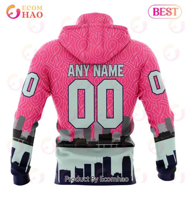 NHL Tampa Bay Lightning Specialized Unisex Kits Hockey Fights Against Cancer 3D Hoodie
