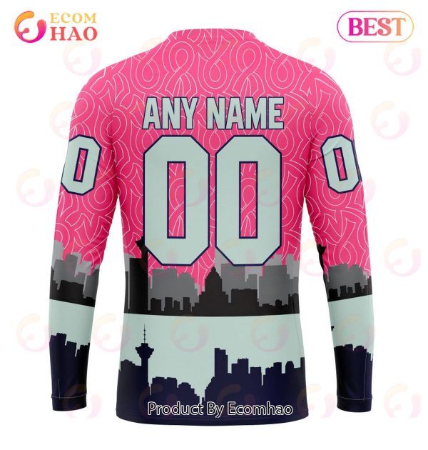 NHL Vancouver Canucks Specialized Unisex Kits Hockey Fights Against Cancer 3D Hoodie