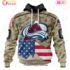 NHL Columbus Blue Jackets Specialized Kits For United State With Camo Color 3D Hoodie