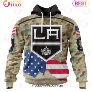 NHL Los Angeles Kings Specialized Kits For United State With Camo Color 3D Hoodie