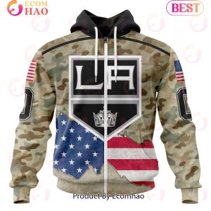 NHL Los Angeles Kings Specialized Kits For United State With Camo Color 3D Hoodie
