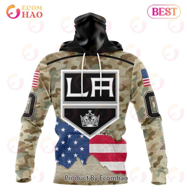 NHL Los Angeles Kings Specialized Kits For United State With Camo Color 3D Hoodie