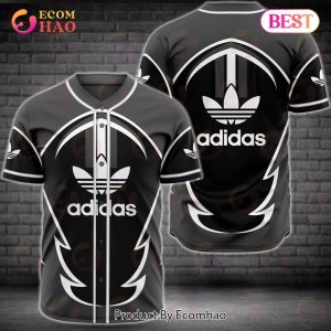 Adidas Black Color Printing Pattern Luxury Brand Jersey Limited Edition