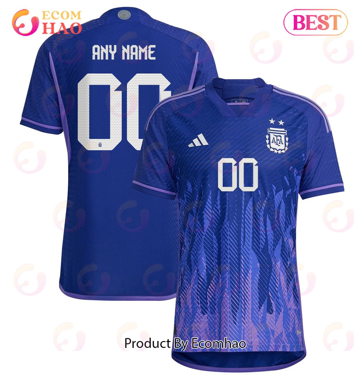 Argentina National Team Specialized Design 2022 23 Qatar World Cup Away Personalized Jersey
